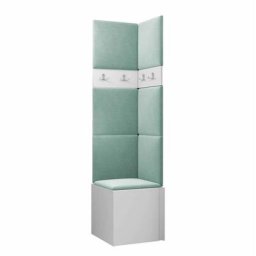 Ensemble entrée Hartford 347, Blanc, 186cm, Blanc, Tapisserie, Stratifié, Mural, Mis - Blanc