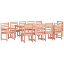 Ensemble à dîner de jardin 11 pcs bois massif Douglas Vidaxl Natural douglas
