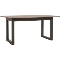 Table de salle à manger 160x90 cm Elba extensible chêne clair et gris anthracite chêne et gris