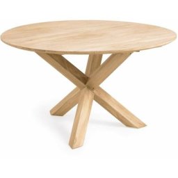 Table ronde de jardin Teresinha en bois de teck massif ø 150 cm - Naturel - Kave Home