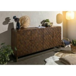 Buffet 178x46 Manguier laqué Brun stilmöbel 128 - brun
