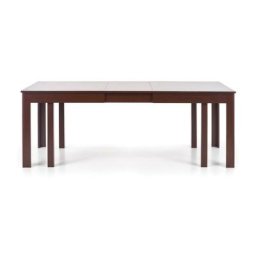 Table à manger extensible 160-300 x 90 x 76 cm - Noyer foncé - Noyer foncé