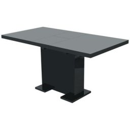 Table extensible de salle a manger Noir brillant HDV09886 - Hommoo