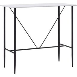 Table de bar Blanc 120 x 60 x 110 cm mdf Vidaxl White
