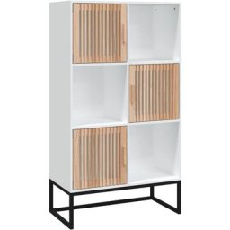 Vidaxl - Buffet haut blanc 70x35x125 cm bois d'ingénierie White