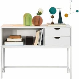 Able Console Table d'appoint Table d'Entrée Bureau Informatique pour Ordinateur avec 2 tiroirs et 1