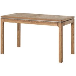 Table à manger extensible 160 à 250 cm en bois de chêne rustique Manky