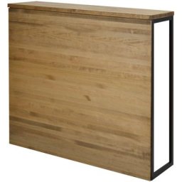 Comptoir Icub Style industriel 120x30x110 Noir – Vieilli - Noir