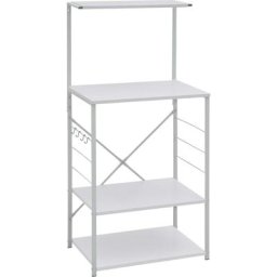 Armoire à micro-ondes Blanc 60x39,6x123 cm Aggloméré Vidaxl Blanc