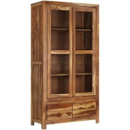 Buffet Bois de Sesham massif 90 x 40 x 175 cm Vidaxl Brun