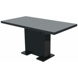 Table extensible de salle à manger Noir brillant