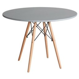 TABLE TOWER WOOD Ø100 CM 8E8E8E - #8e8e8e