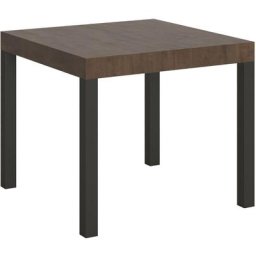 Table Everyday Extensible Dessus Noyer 90x90 telaio Allongée 246 Anthracite