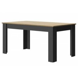 Table à manger rectangulaire extensible Manchester - Fabrication Française Calicosy Bois foncé