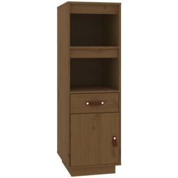 Buffet haut Marron miel 34x40x108,5 cm Bois massif de pin Vidaxl marron miel