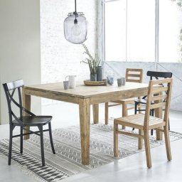 Table en teck recyclé massif extensible 12 pers. - Naturel