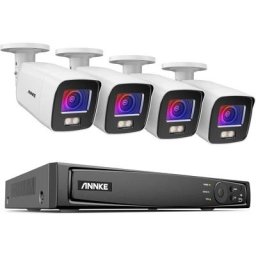 Annke - 8MP poe Système de Vidéosurveillance avec Vision Nocturne Couleur 4 Caméras ip et 8 canaux