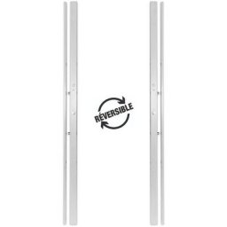 Dom-metalux - Serrure Electrique banDOM 300 2 points Bandeau Reversible Demi Cylindre Couleur - Gris