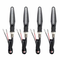 4× Ambre Indicateur de Clignotant Moto Voyant Feux Lumière 12V Universel