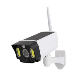 Cctv Caméra de Surveillance Factice d'Extérieur - Solaire avec led avec lumière led rouge