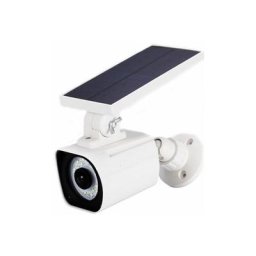 Caméra factice extérieure à énergie solaire, fausse caméra de sécurité cctv avec led clignotante,