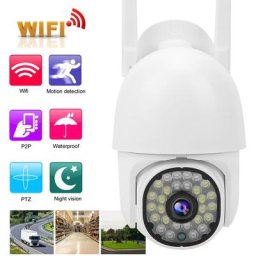 Caméra wifi 1080P 28 lumières ptz 2 voies parlant étanche couleur Vision nocturne caméra dme