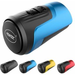 Bleu)Electrique Sonnette Vélo, 125dB Antivol Alarme Fort Electronique Klaxon Vélo, 4 Modes Sonores,