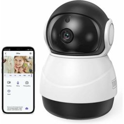 Caméra de sécurité intérieure WiFi One Piece 2MP, caméra bébé moniteur 1080P,