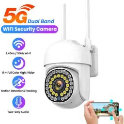 Camera de surveillance 5G /2.4GWIFI Exterieur intelligente 2Mp ip camera IP66 , vision nocturne