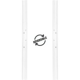 Serrure Electrique banDOM 300 2 points Bandeau Reversible Demi Cylindre Couleur - Blanc