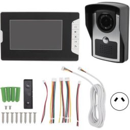 Caméra de sonnette d'interphone vidéo sans fil hd infrarouge à 16 anneaux pour la maison 100V-240V