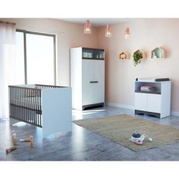 Chambre Blanc et Taupe - Blanc et Taupe - AT4
