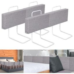 Barrières de Lit Bébé, Barriere de Securite Enfant Lit, Réglable En Hauteur, lavable, armature de