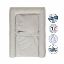 Matelas a Langer Mat' Confort, Ceinture De Maintien, Facile a Nétoyer, Fabriqué En France, 70x50cm