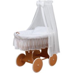 Waldin - Landau/berceau bébé complet,24 modèles disponibles:Cadre/roues peintes, blanc/blanc