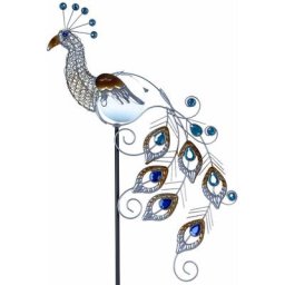 Led lampe solaire jardin figure lampe en cristal paon éclairage extérieur spotlight oiseau