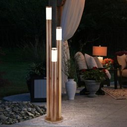 Eclairage de chemin extérieur en acier inoxydable lampe d'extérieur lampadaire jardin lumière