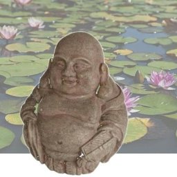 Bouddha Décoration De jardin, Bassin De Jardin ou décoration intérieure - Beige