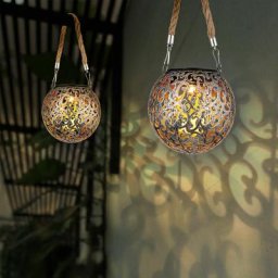 Lampe solaire suspension lumière décoration de jardin led jardin rond extérieur table lumineuse