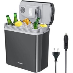 Stakmann - Réfrigérateur Électrique Portable 24 Litres Chaud et Froid Prise Grise 230V et 12V