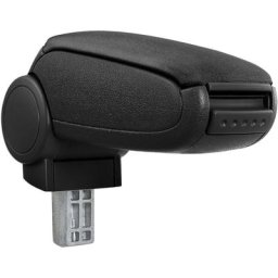 Accoudoir central Citroën C1 Peugeot 108 avec compartiment textile noir - Noir