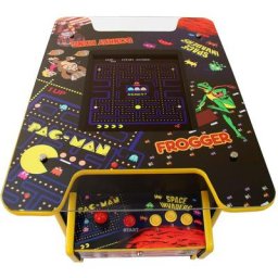 MonsterShop - Table Cocktail Style Borne d'Arcade comprenant 60 Jeux Classiques, 64cm x 73cm x 93cm