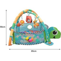 Yongqing - Cadre de fitness pour bébé en forme de tortue avec 30 balles marines vertes + diverses