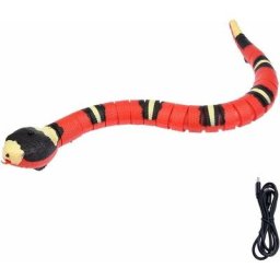 Jouet Serpent pour Chats, Jouet Serpent à Détection Intelligente, Jouet Animal Rechargeable Chat
