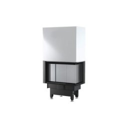 Insert cheminée porte guillotine dragon 2B slim lift 8 kW - Noir