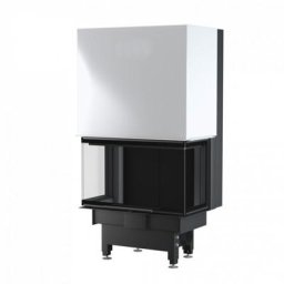 Insert cheminée porte guillotine dragon 2C lift 14 kW - Noir