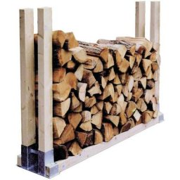 Le Poisson Qui Jardine - 2 Range Bûches Supports En Métal Pour Rangement - Stockage Du Bois De