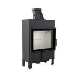 Insert cheminée lucy 12 slim double vitrage - vert
