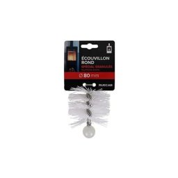Brosse de ramonage Ø80MM pour poêle à granulés/pellets, hérisson ramonage nylon Ø80MM, filetage