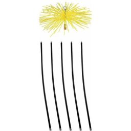 Kit de ramonage tête nylon 200mm - 5 cannes